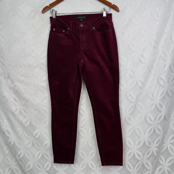 Banana Republic Burgundy Skinny Pants - Picture 3 of 10